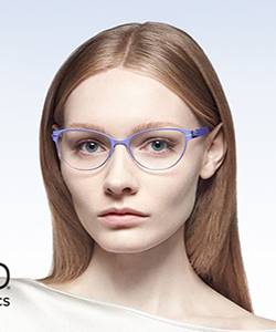 Model wearing OVVO glasses