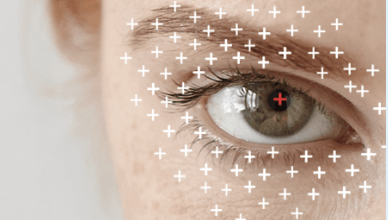 Woman's eye, Ad for Eye Care Emergencies