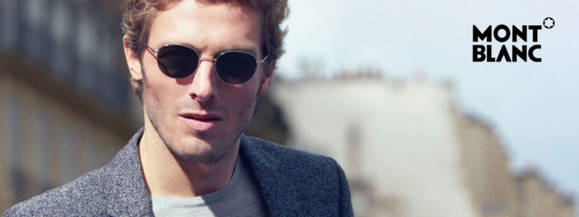 Man Wearing Mont Blanc Designer Sunglasses