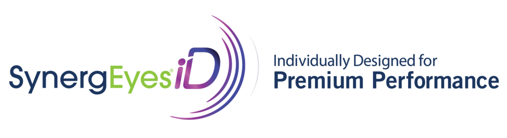 SynergEyes iD logo with tagline