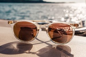 sunglasses by beach