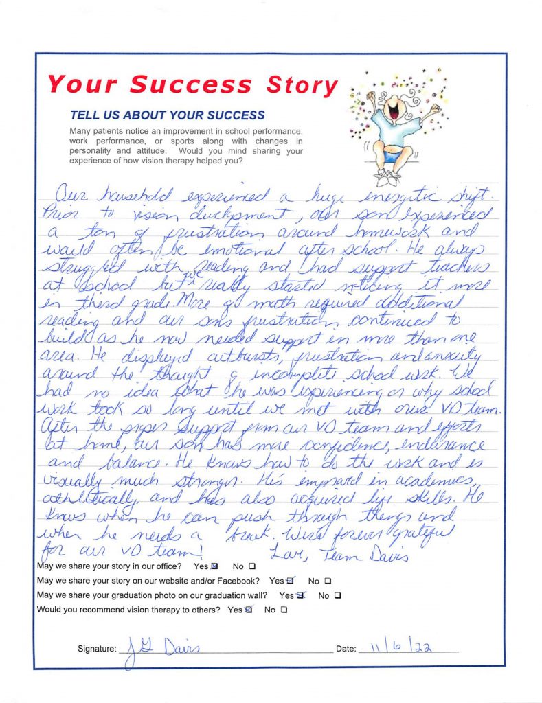 SUCCESS STORY  Oliver Davis