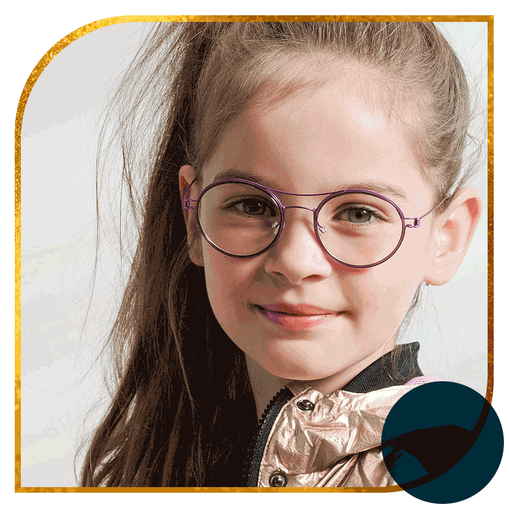 Young Girl Wearing Glasses