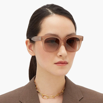 asian woman wearing pink celine sunglasses