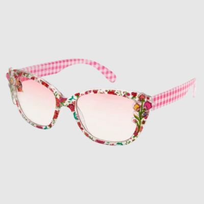 pair of pink disney eyeglasses