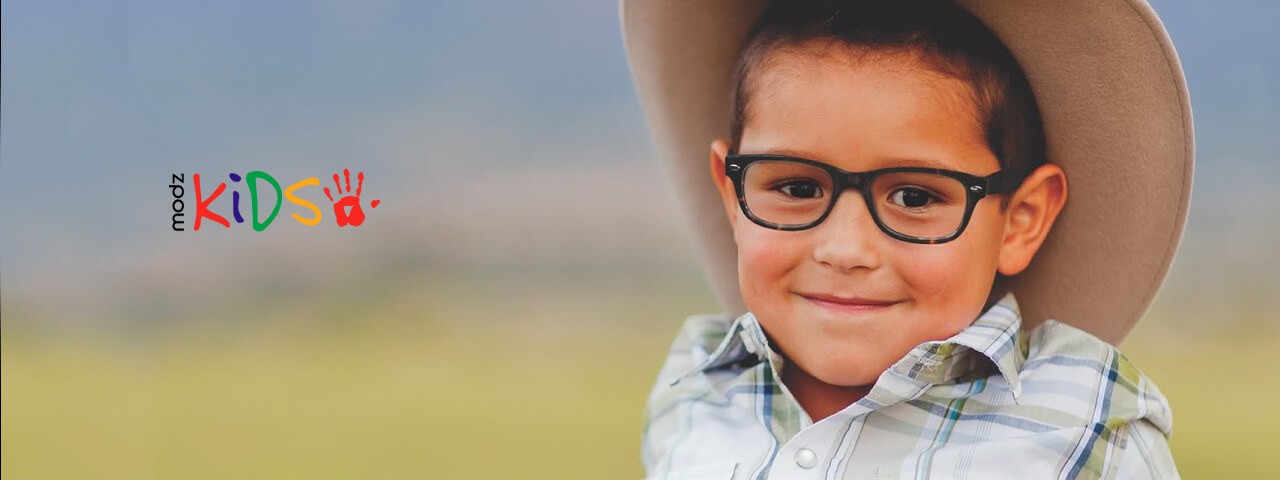 Boy Wearing Modz Designer Eyeglass Frames