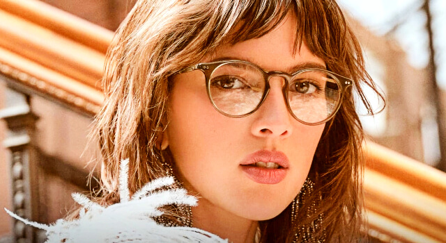 woman wearing oliver peoples 640x350