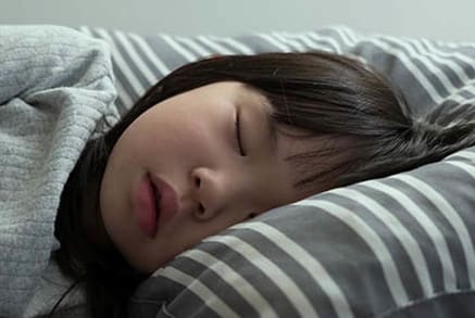 asian child sleeping