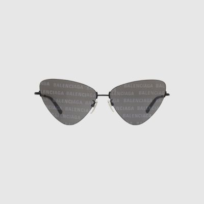 pair of cat eye shaped balenciaga sunglasses