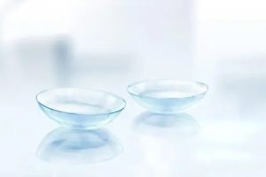 pair contact lenses on table
