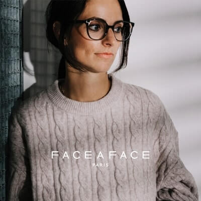 woman in grey sweater wearing face a face eyeglasses 400x400