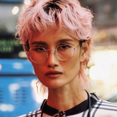 asian woman pink hair wearing barton perreira eyeglasses 400x400 min