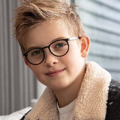 boy blond hair wearing lindberg eyeglasses 400x400