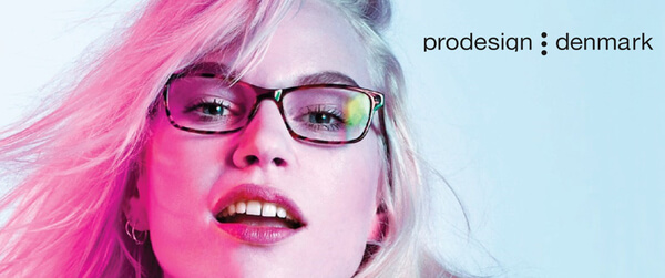 Woman Wearing prodesign Designer Eyeglass Frames