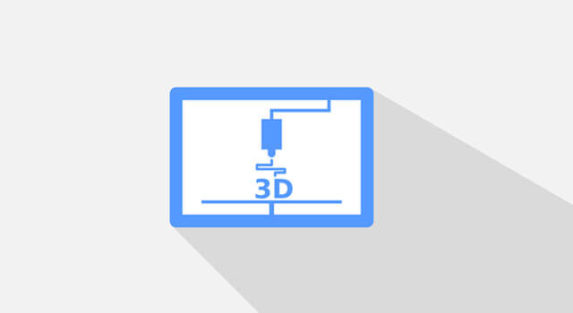 vector graphic of a 3D printer