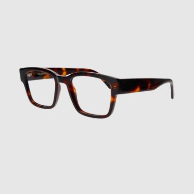 pair of amber colored kilsgaard eyeglasses