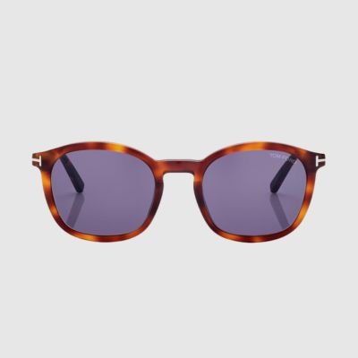 pair of amber tom ford sunglasses