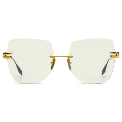 pair of gold dita eyeglasses