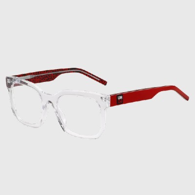 red and white hugo boss eyeglasses
