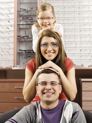 Family with Glasses