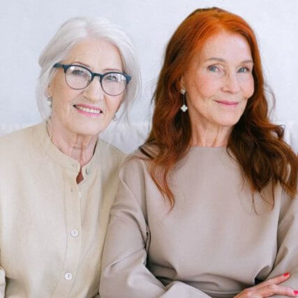 senior women wearing glasses