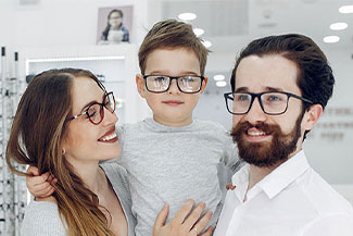 family wearing eyeglasses Thumbnail