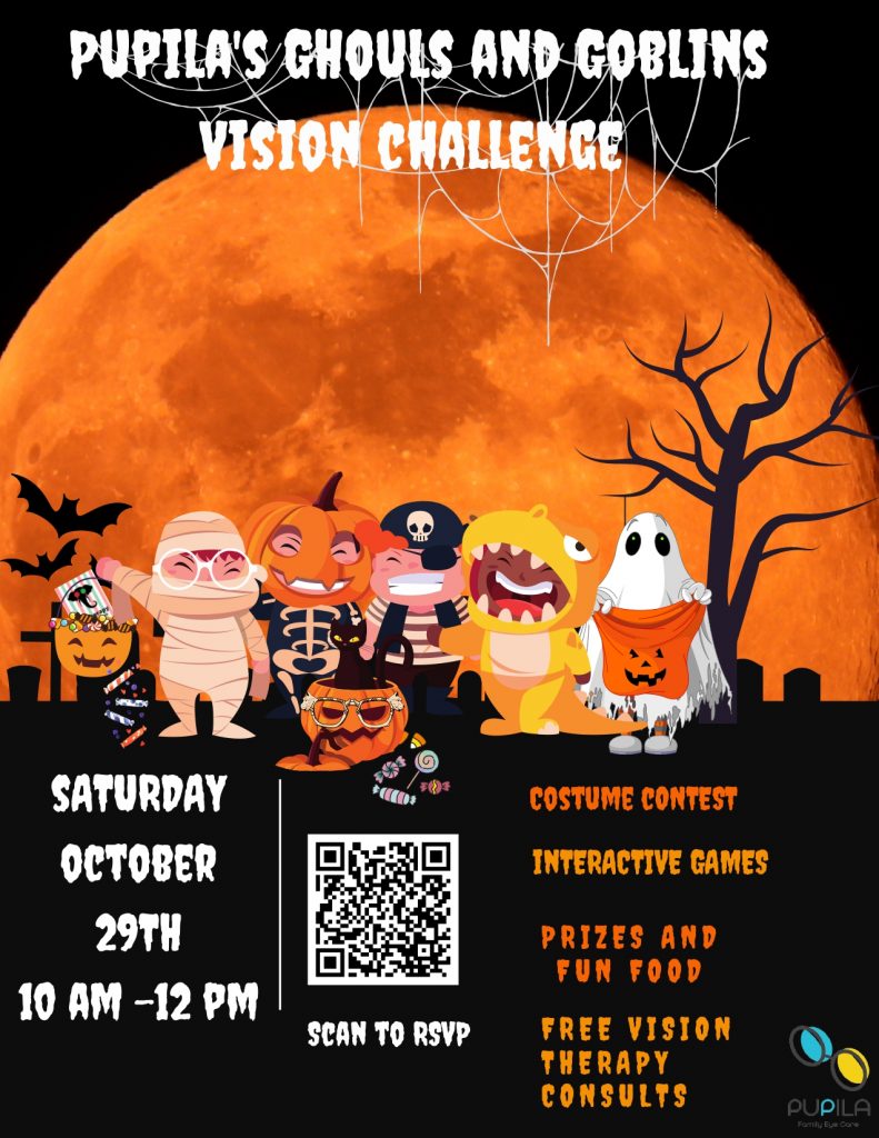 Purple Black Orange Illustration Halloween Invitation Flyer
