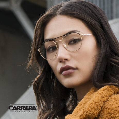 Carrera woman eyeglasses logo
