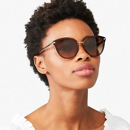 black woman wearing kate spade sunglasses 427x427