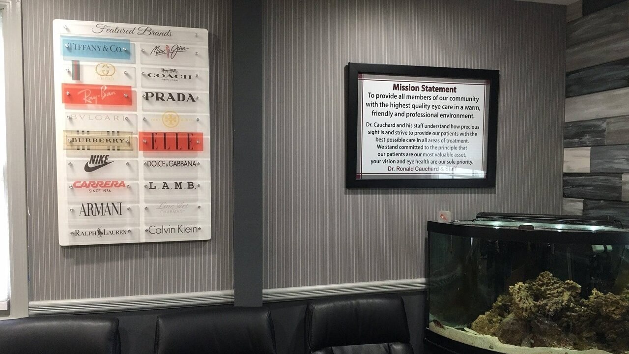 office interior fish tank