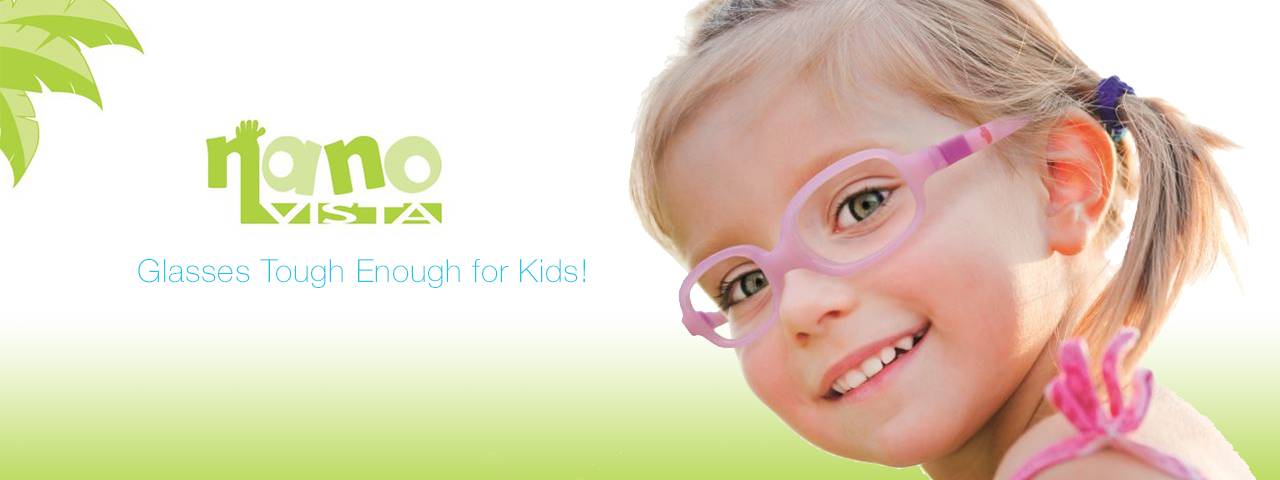 Child Wearing Nano Designer Eyeglass Frames