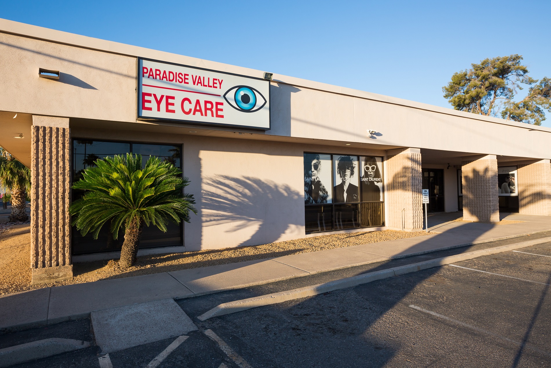 The front of our eye care clinic