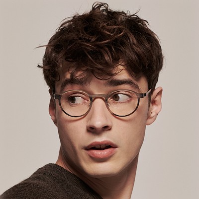 man wearing lindberg eyeglasses