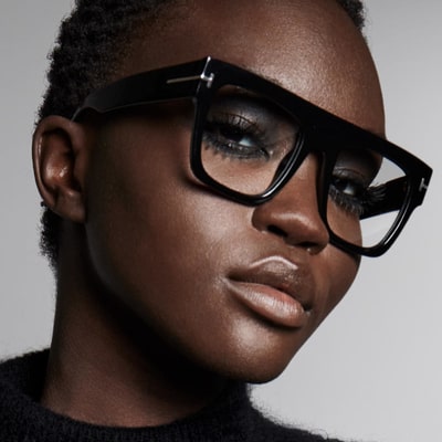black woman wearing tom ford eyeglasses min