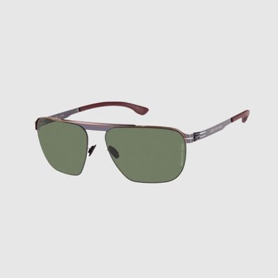 pair of green tinted icberlin sunglasses