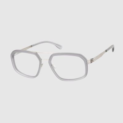 pair of silver icberlin eyeglasses