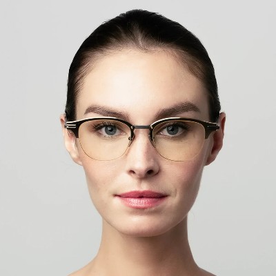 woman wearing stylish dita eyewear