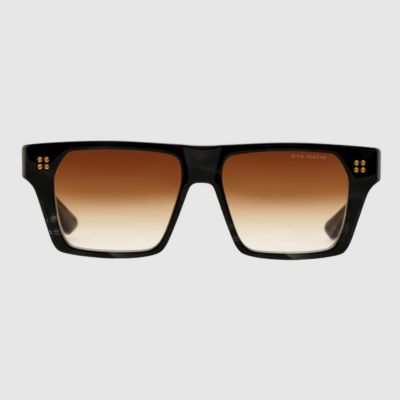 pair of dark brown dita sunglasses