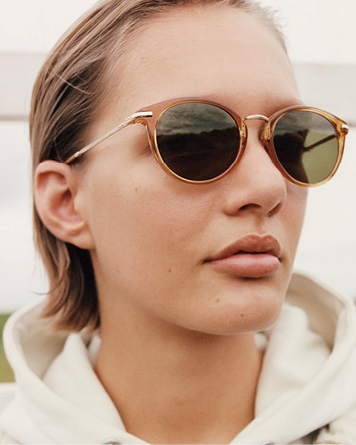 CK sunglasses woman model