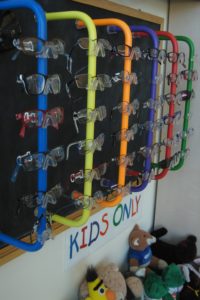 kids eyewear display and stuffed animals 4×6