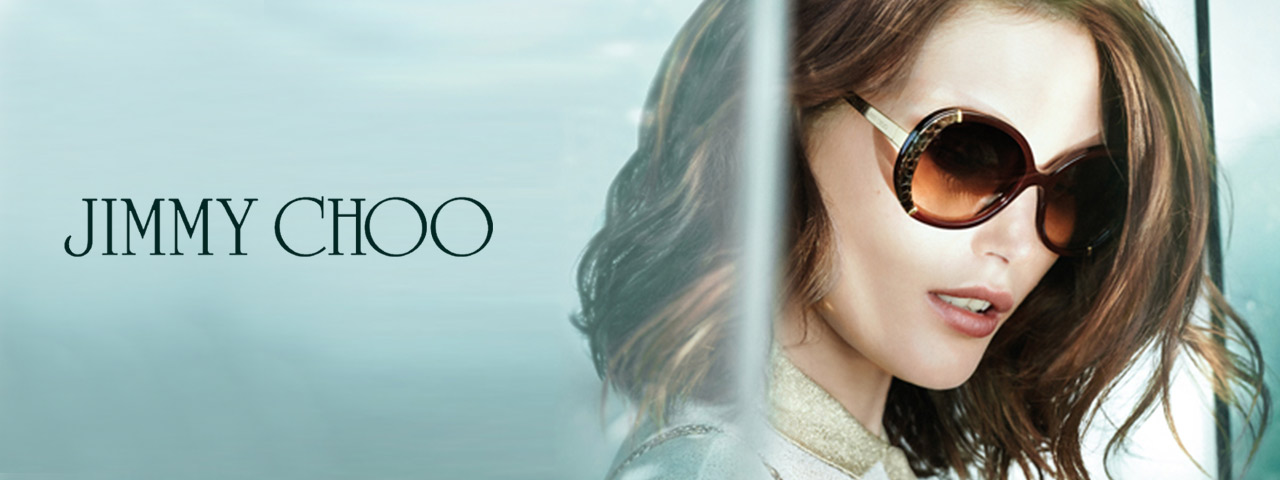 Woman Wearing Jimmy Choo Designer Eyeglass Frames