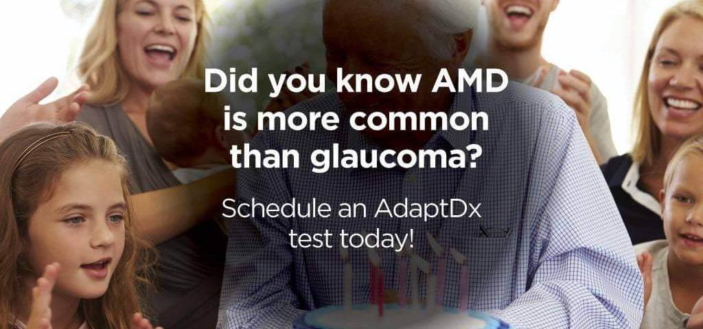 Did you now AMD is more common than glaucoma?