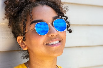 young woman fashion sunglasses