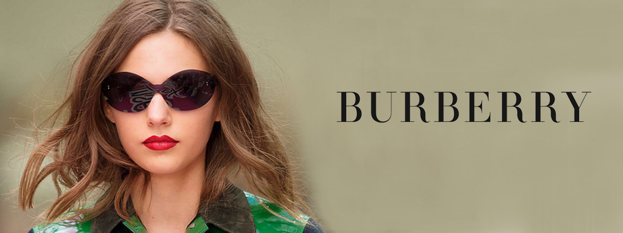 Woman Wearing Burberry Designer Eyeglass Frames