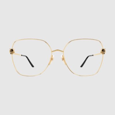 pair of golden color cartier eyeglasses