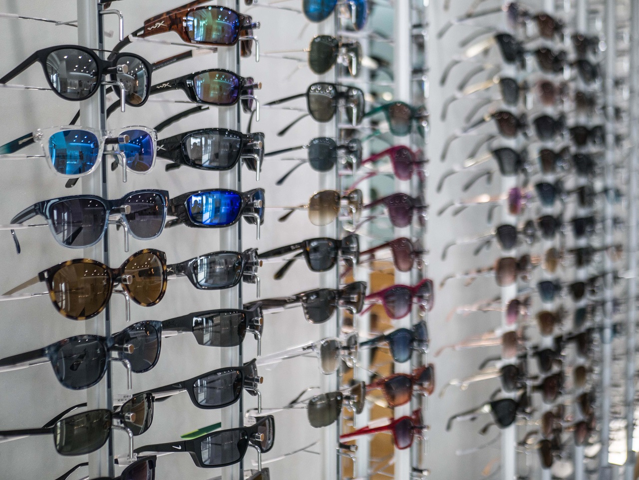 Todays Vision Cypress Wall of Sunglasses