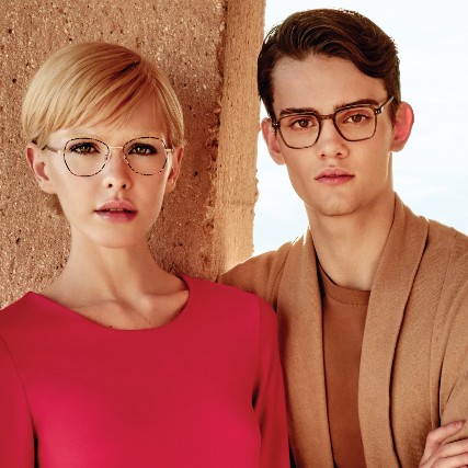 man and woman wearing kliik eyeglasses