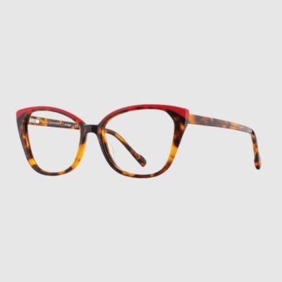pair of cherry black scott harris eyeglasses