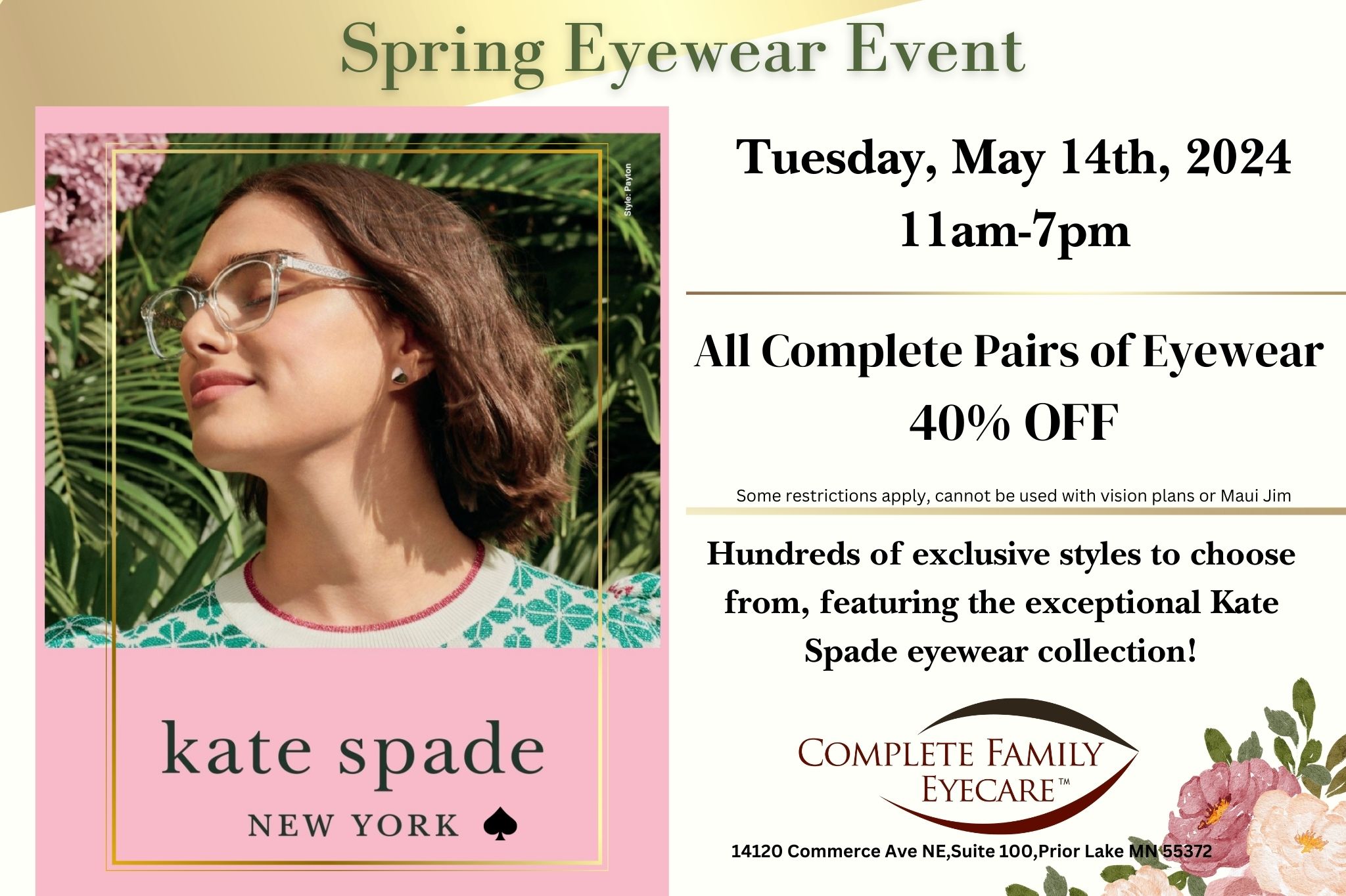 Spring Eyewear event 2024