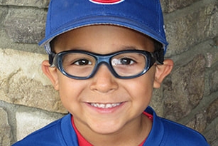 young boy safety eyeglasses